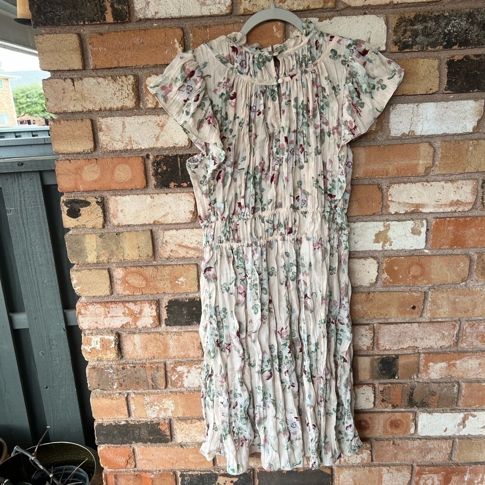 Anthropologie Current Air Floral Ruffled Dress - Picture 8 of 8
